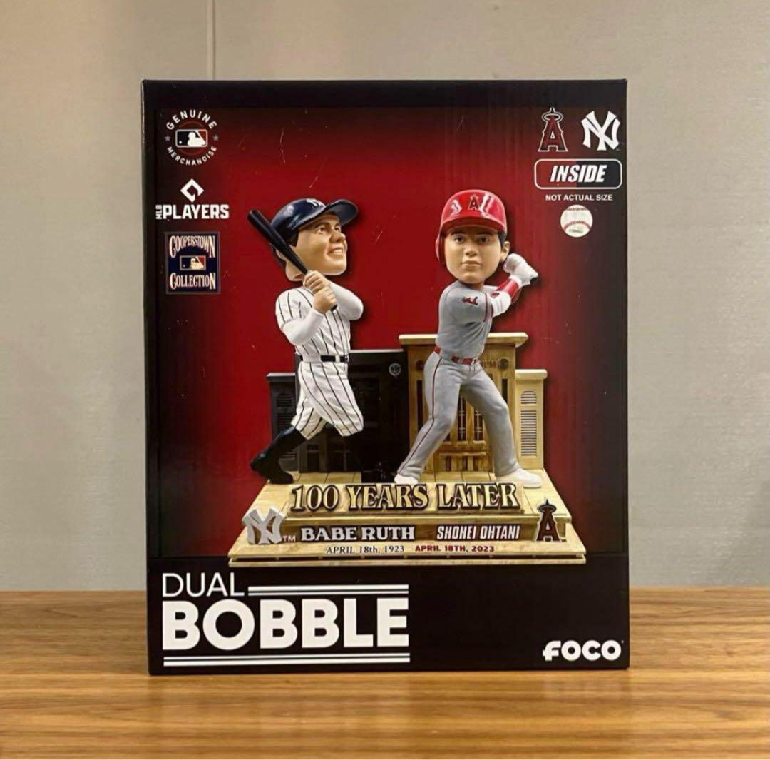 【新品・世界限定216個】大谷翔平+ベーブルース ダブル・ボブルヘッド人形