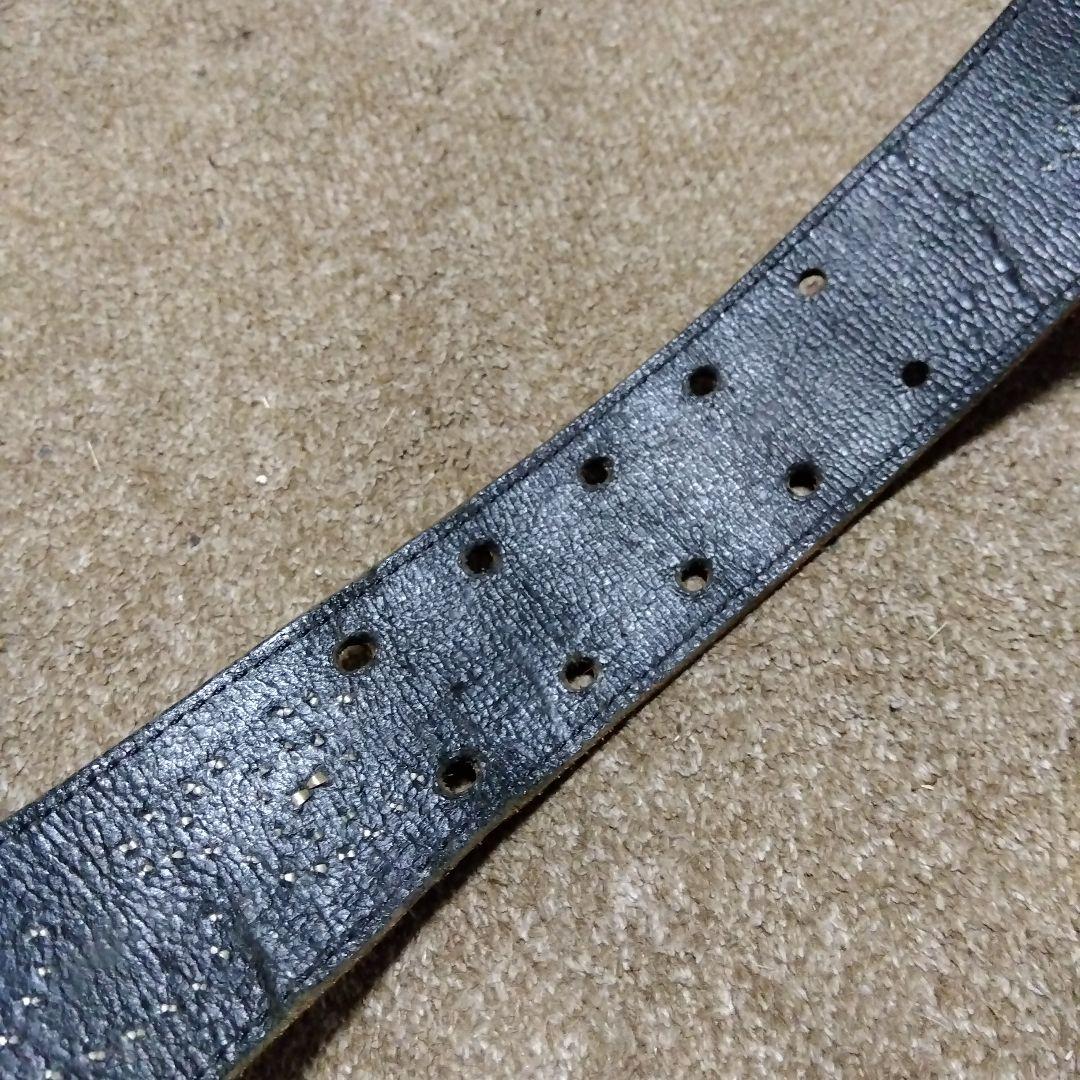 32inch W.C.L.C レザー スタッズベルト ブラック