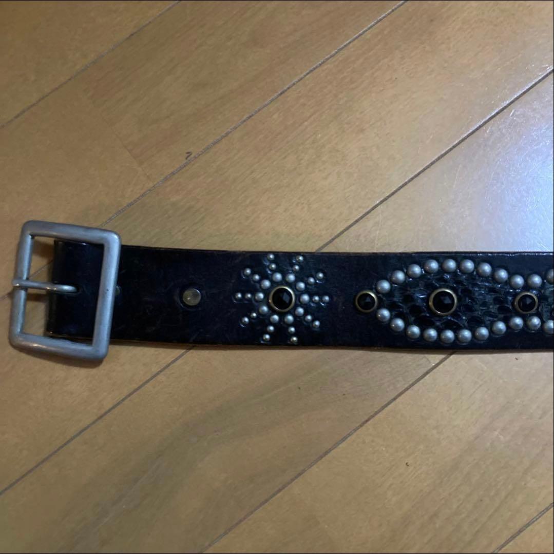 HTCピーナッツオーバーレイベルト・ブラックレザー・32 クロコ