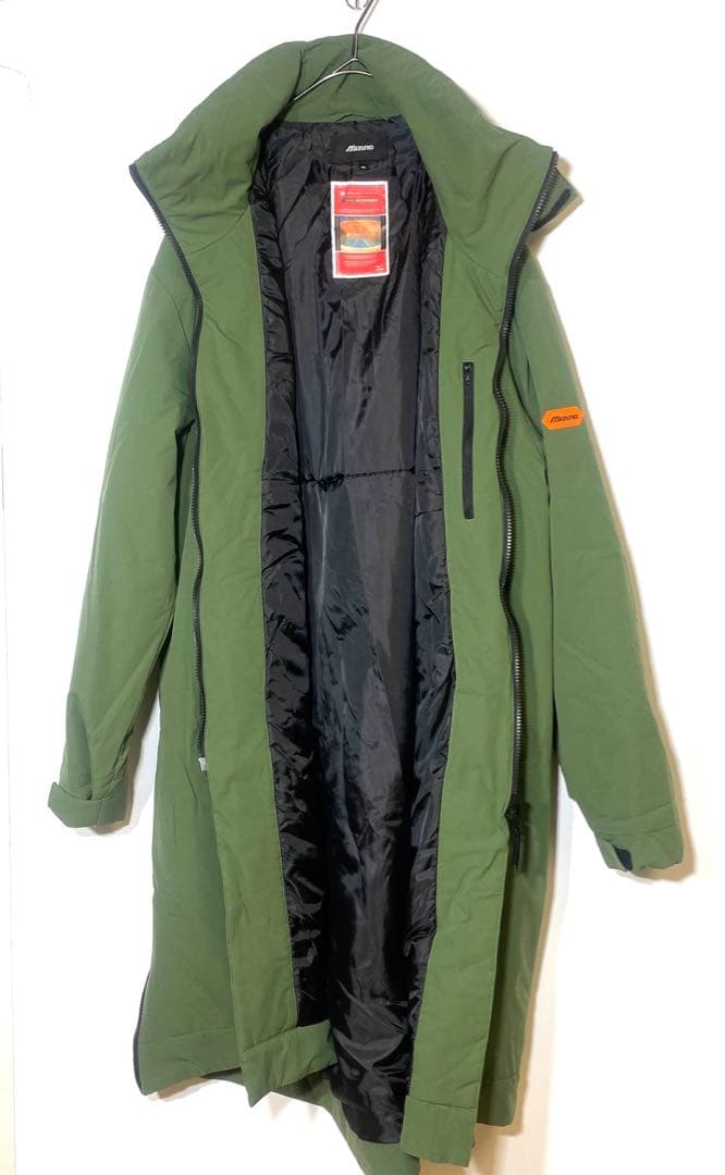 ミズノMizuno ブレスサーモグリーン 中綿ロングコートベンチコートXL