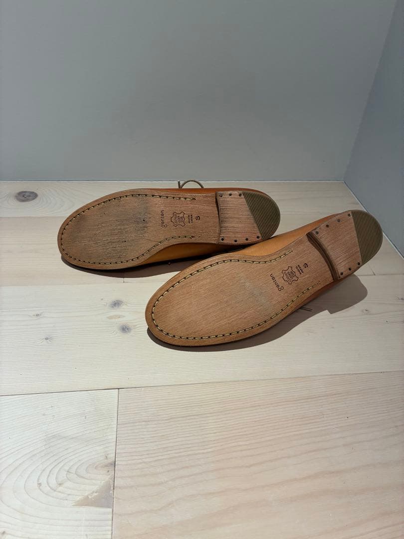 【新品】　genten ブラウン レースアップシューズ