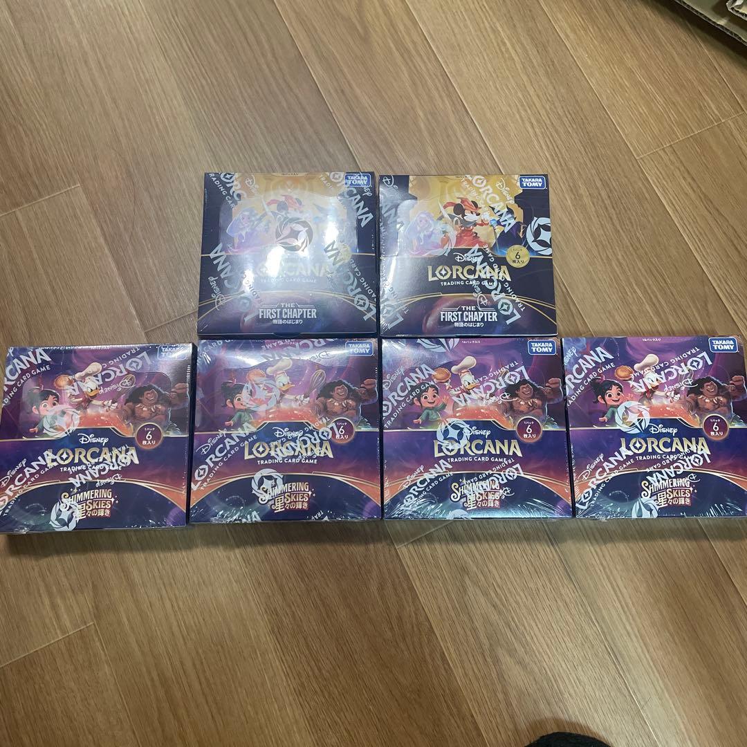 未開封　ディズニー ロルカナ 物語のはじまり×2箱 星々の輝き×4シュリンク付き