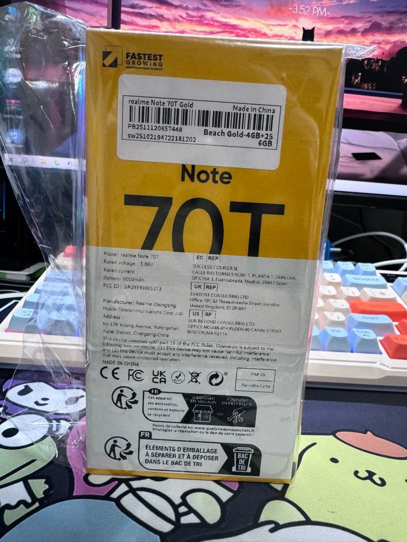 Realme Note 70T 4G ゴールド 4GB+256GB