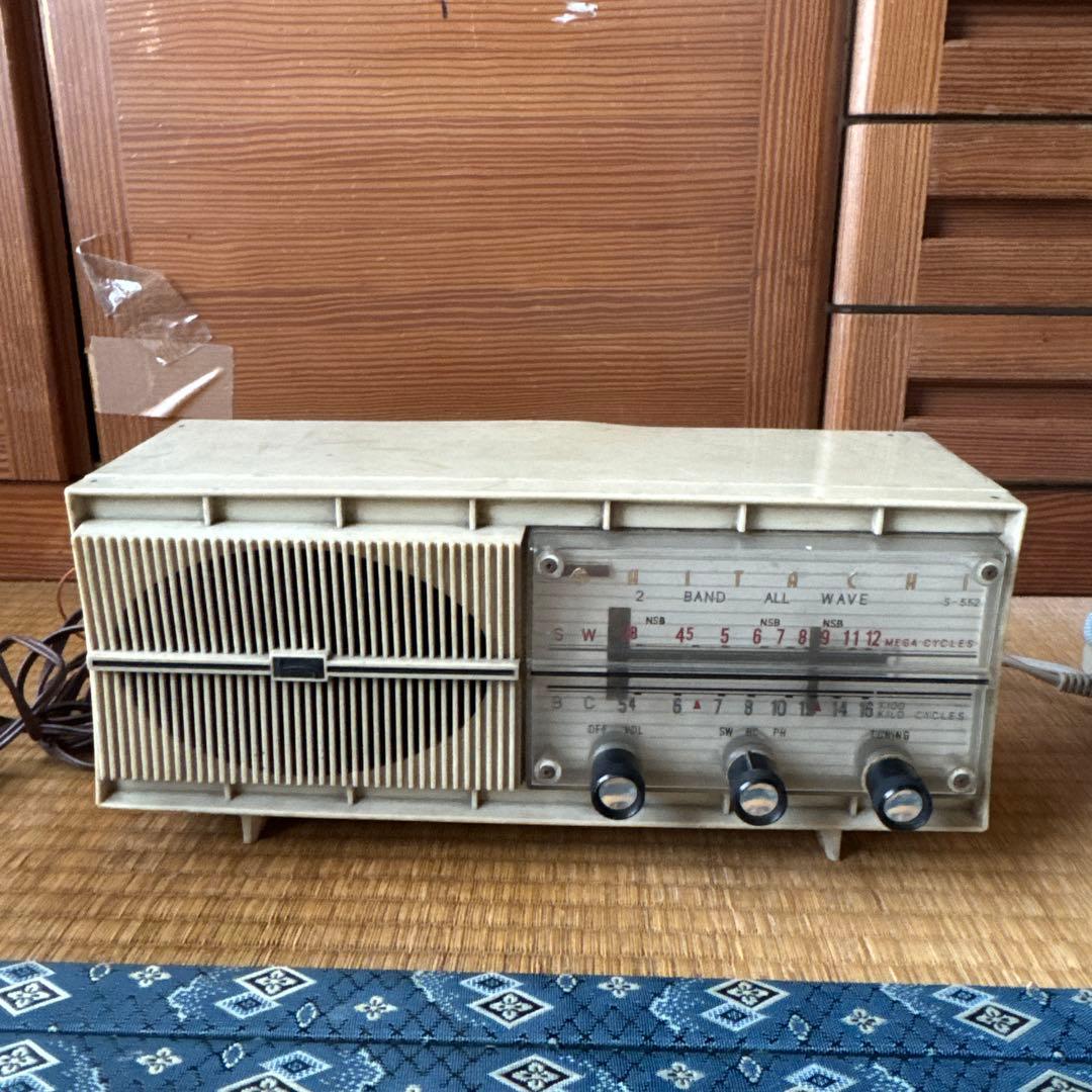 真空管ラジオ 日立製作所 HITACHI エーダ S-552（ホワイト）